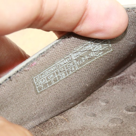 Vionic 374 Midway Gray Leather Slip On Buckled Mary Jane Flat Shoes Size 7 - Picture 8 of 9